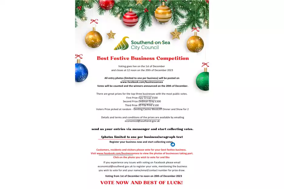 Leigh-on-sea Businesses encouraged to enter The Best Festival Business Competition