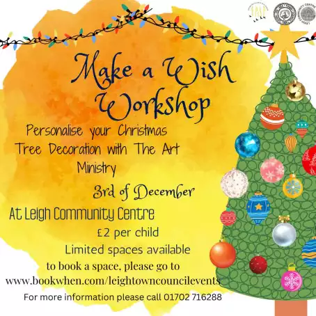 Make A Wish Workshop at Leigh Community Centre
