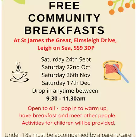 Free Community Breakfasts at St James The Great